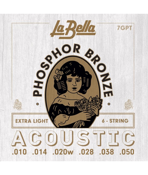 Acoustic strings set Phosphor Bronze Extra Light 10-50