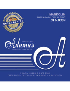 Mandolin strings set phosphor bronze coated medium light