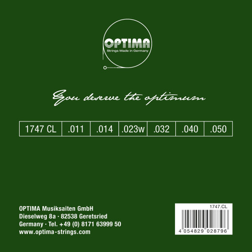 Jeu de cordes pour guitare acoustique Gold Strings custom lioght 11-50