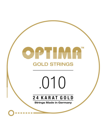 Corde à l'unité pour guitare acoustique Gold Strings Mi1 10