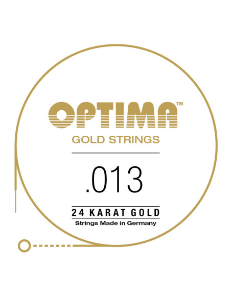 Corde à l'unité pour guitare acoustique Gold Strings Si2 13