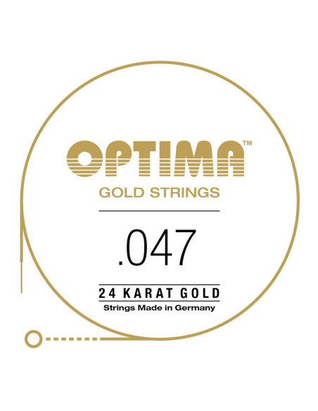 Corde à l'unité pour guitare acoustique Gold Strings Mi6 47