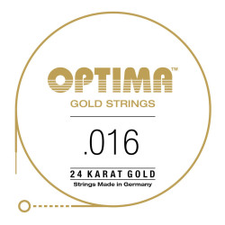 Corde à l'unité pour guitare acoustique Gold Strings Si2 16