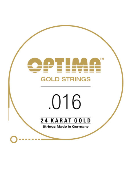 Corde à l'unité pour guitare acoustique Gold Strings Si2 16