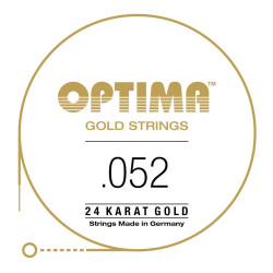 Corde à l'unité pour guitare acoustique Gold Strings Mi6 52