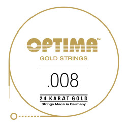Corde à l'unité pour guitare acoustique Gold Strings Mi1 8