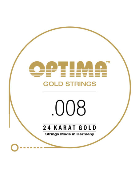 Corde à l'unité pour guitare acoustique Gold Strings Mi1 8