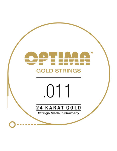 Corde à l'unité pour guitare acoustique Gold Strings 11