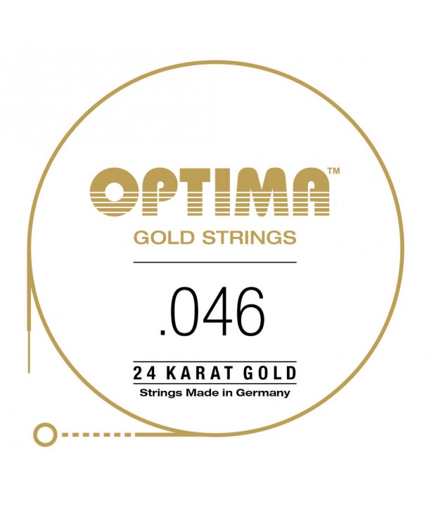 Corde à l'unité pour guitare électrique Gold Strings round wound 46
