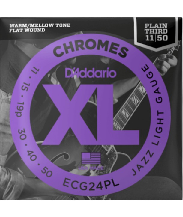 copy ofElectric strings set Chrome Jazz light 11-50