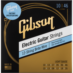 Jeu de 12 cordes électriques Brite wire light 10-46