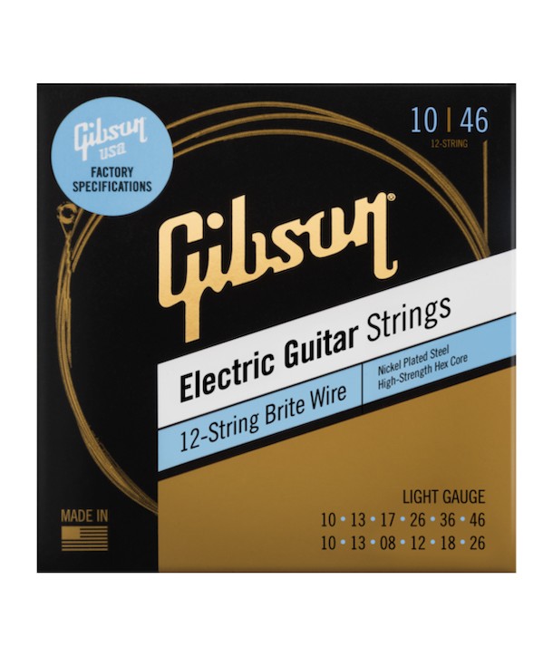 Jeu de 12 cordes électriques Brite wire light 10-46