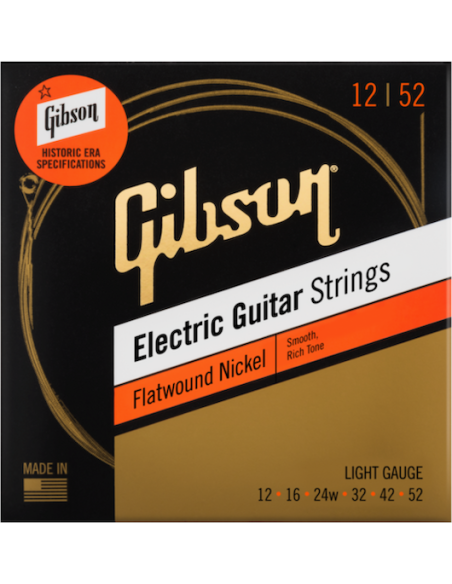 Electric strings set Flatwound light 12-52