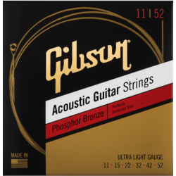 Jeu de cordes acoustiques Phosphore bronze ultra light 11-52