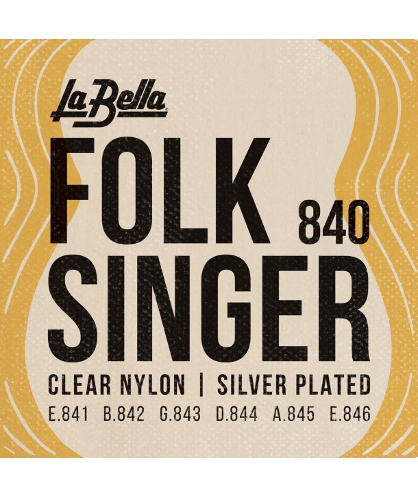 Classical strings set Clear nylon Folksinger