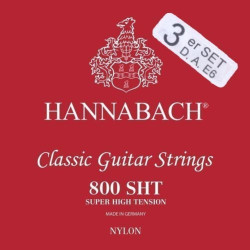 Lot de 3 cordes à l'unité classiques Série 800 Tension Super High plaqué argent Bass pack