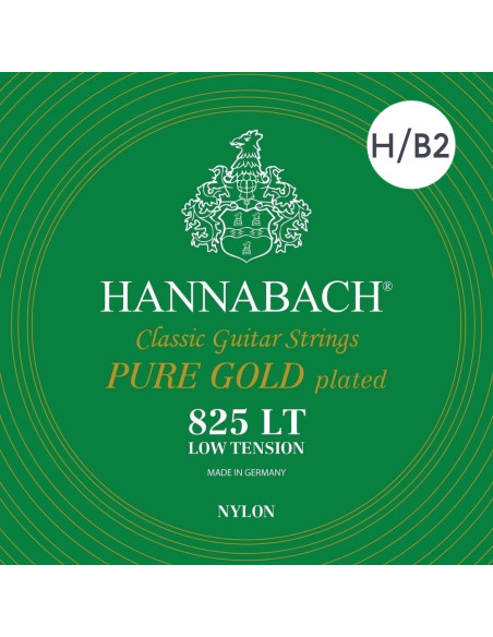 Corde à l'unité classique Série 825 Pure gold tension légère Si