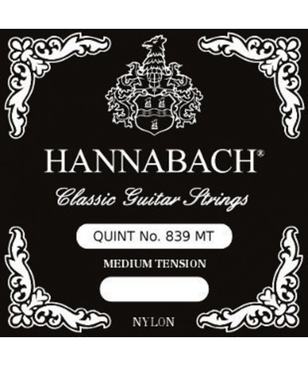 Jeu de cordes classique pour guitare quint