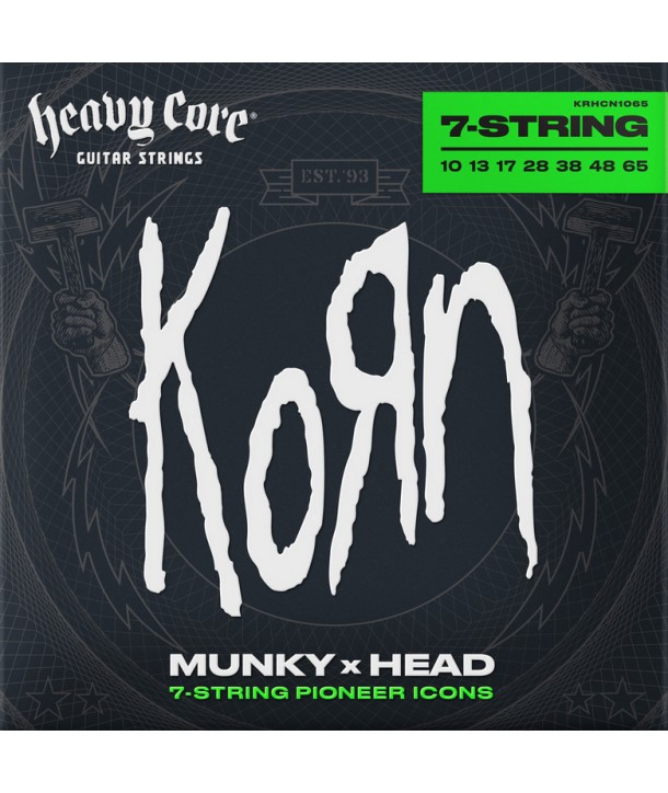 Jeu de 7 cordes électriques Signature Korn Heavy Core 10-65