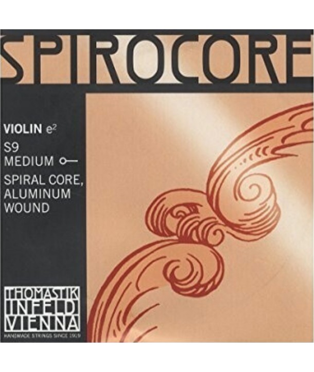 Corde Mi à l'unité pour violon Spirocore tension légère 4/4 filé aluminium