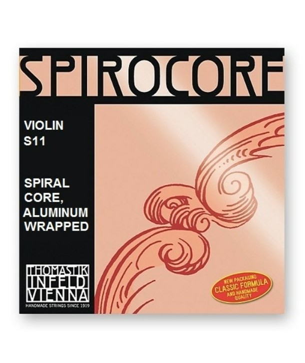 Corde La à l'unité pour violon Spirocore tension légère 4/4 filé aluminium