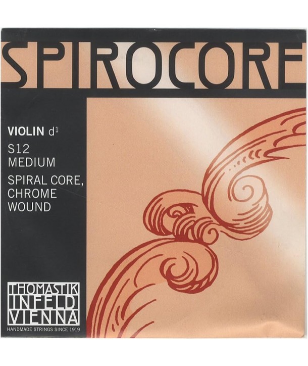Single D-String Spirocore Light tension, 4/4 scale Chrome wound