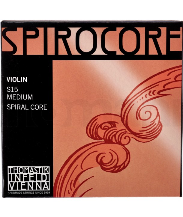 Jeu de cordes pour violon Spirocore tension légère 4/4 filé aluminium