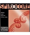 Jeu de cordes pour violon Spirocore tension légère 4/4 filé acier