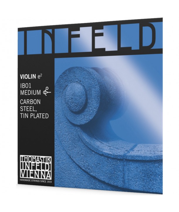 Violin single E-String Infeld Blue Medium tension, 4/4 scale gold plated