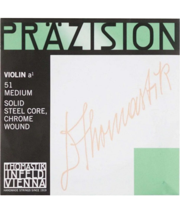 Corde à l'unité La pour violon Präzision tension moyenne 4/4 acier filé chrome