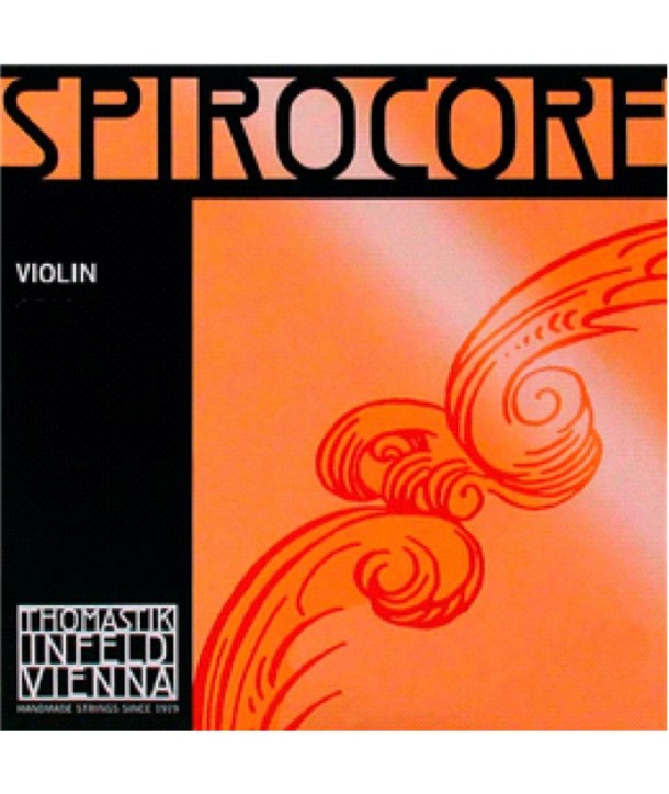 Corde Mi à l'unité pour violon Spirocore tension moyenne 4 3/4 acier