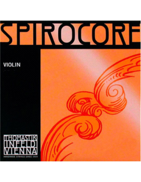 Violin single E-String Spirocore Medium tension, 3/4 scale steel