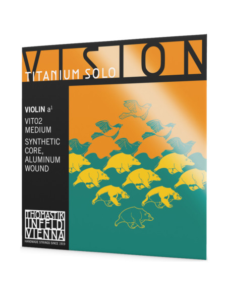 Corde à l'unité La pour violon Vision titanium solo tension medium 4/4