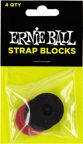 4-Pack Strap Blocks - Black and Red