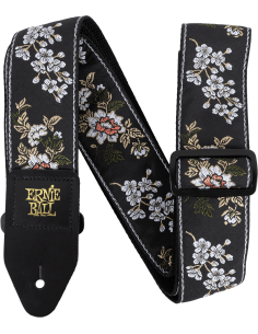 Sangle Jacquard White Blossom