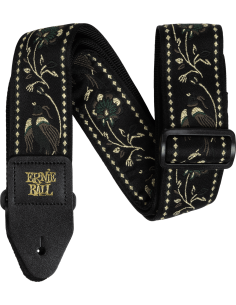 Strap Jacquard Black Pleasant Pheasant