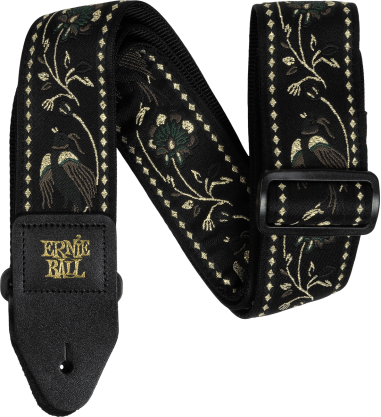 Sangle Jacquard Black Pleasant Pheasant