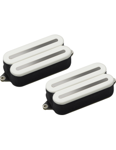 Set de micros Set Fluence Open Core Modern Humbucker Blanc - Rails Nickel Noir 6 Cordes