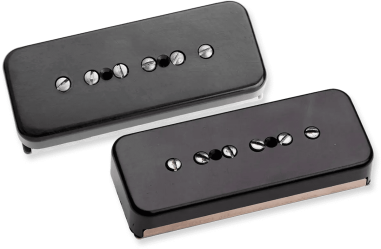 Micro Set de micros P90 pour guitare électrique Antiquity capots noirs