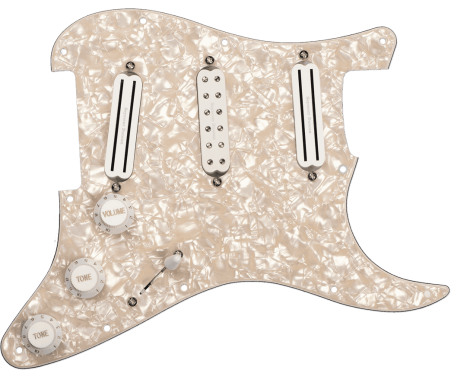Plaque pré-câblée Dave Murray - pearloïd blanc