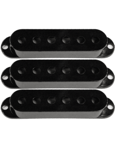 Jeu de 3 capots Strat sans logo - noir