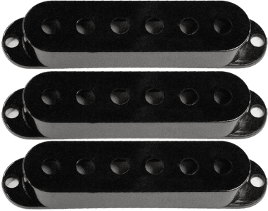 Set of 3 Strat covers without logo - black