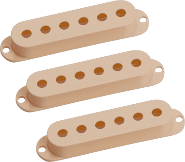 Set of 3 Strat covers without logo - cream