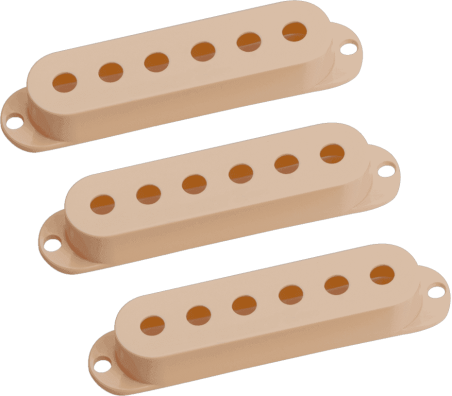 Set of 3 Strat covers without logo - cream