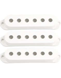 Jeu de 3 capots Strat sans logo - blanc