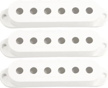 Set of 3 Strat covers without logo - white