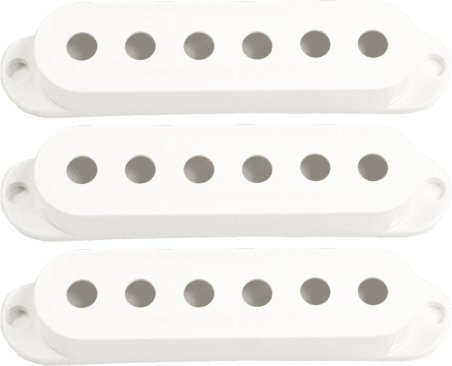 Set of 3 Strat covers without logo - white