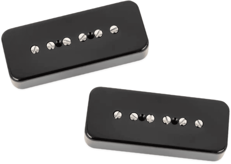 Micro Set Micros Guitare Silencer P90 Vintage Noirs