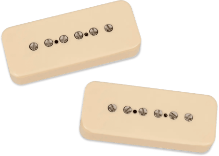 Micro Set Micros Guitare Silencer P90 Vintage Crèmes