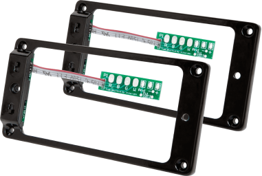 Kit Triple Shot Trembucker plat - noir (manche + chevalet)